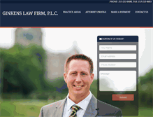 Tablet Screenshot of ginkenslaw.com